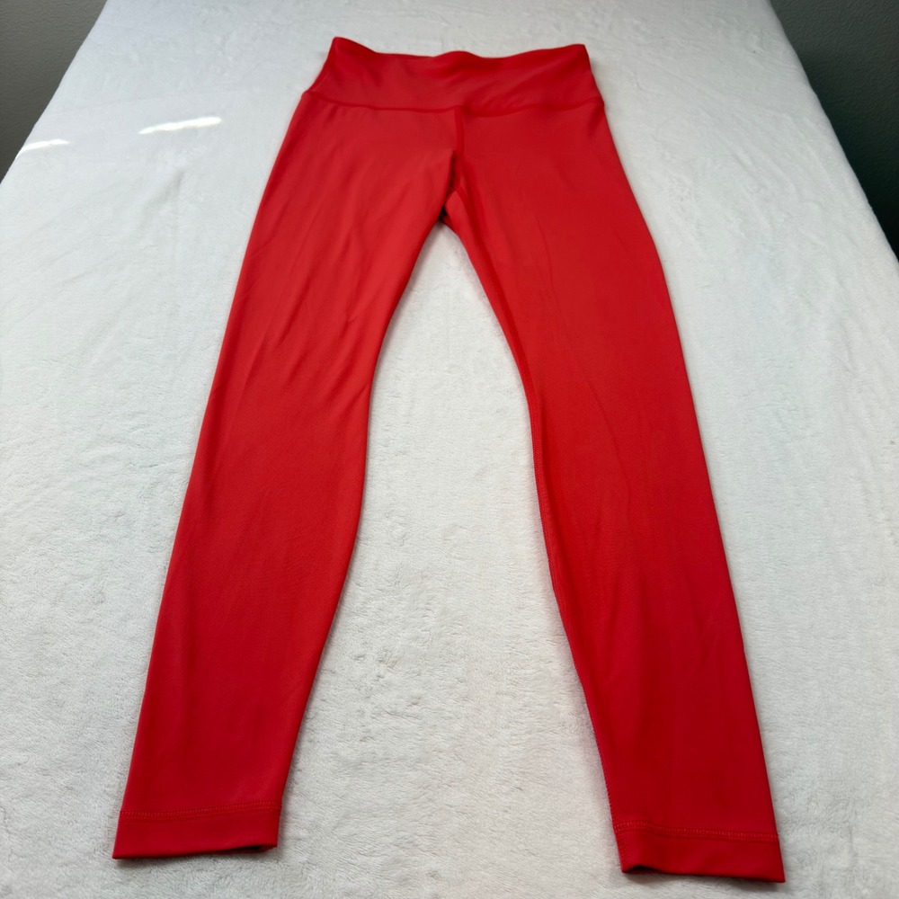 Yogalicious High Waisted Leggings Womens Small Red Good Activewear‎ Yoga Pant